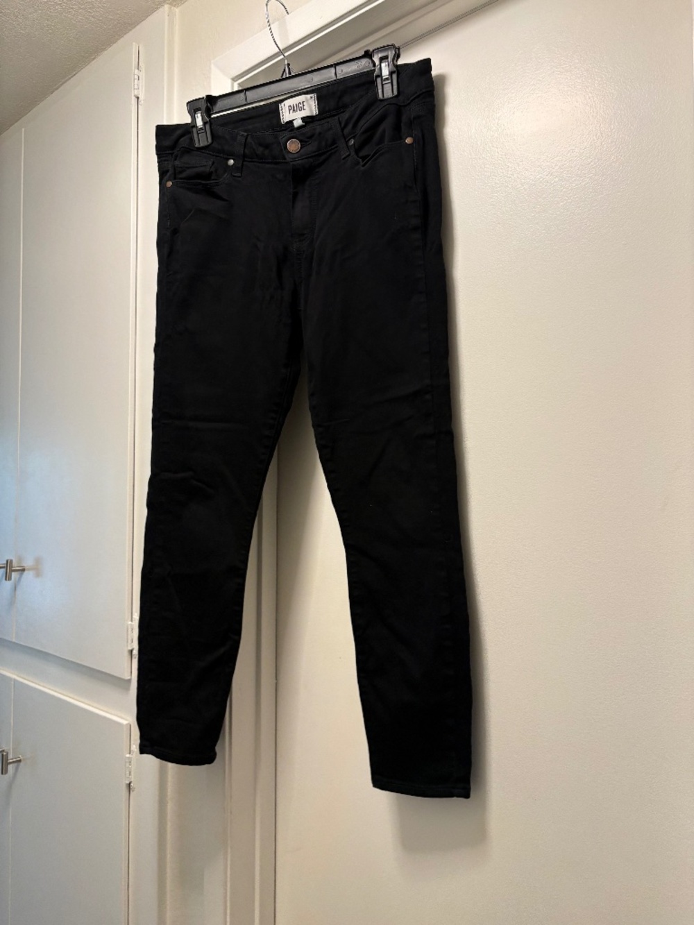 Paige “Verdugo crop” black skinny jeans - size 31